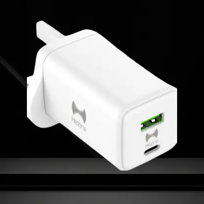 Hezire H-Adapt Rapid PD65w Gan Type-C & USB-A Dual Output Travel Charger