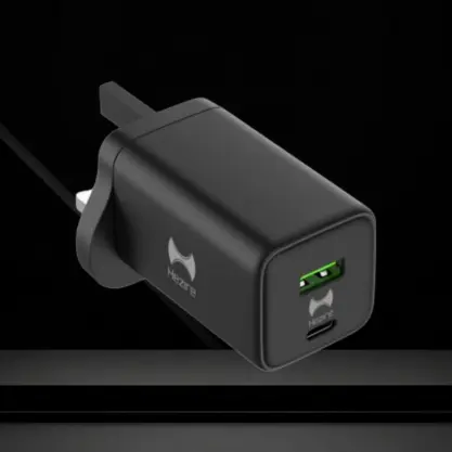 Second image of Hezire H-Adapt Rapid PD65w Gan Type-C & USB-A Dual Output Travel Charger